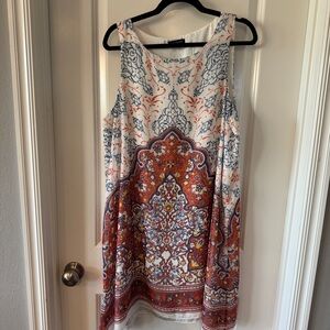 Max Edition Paisley Print Sleeveless Shift‎ Dress